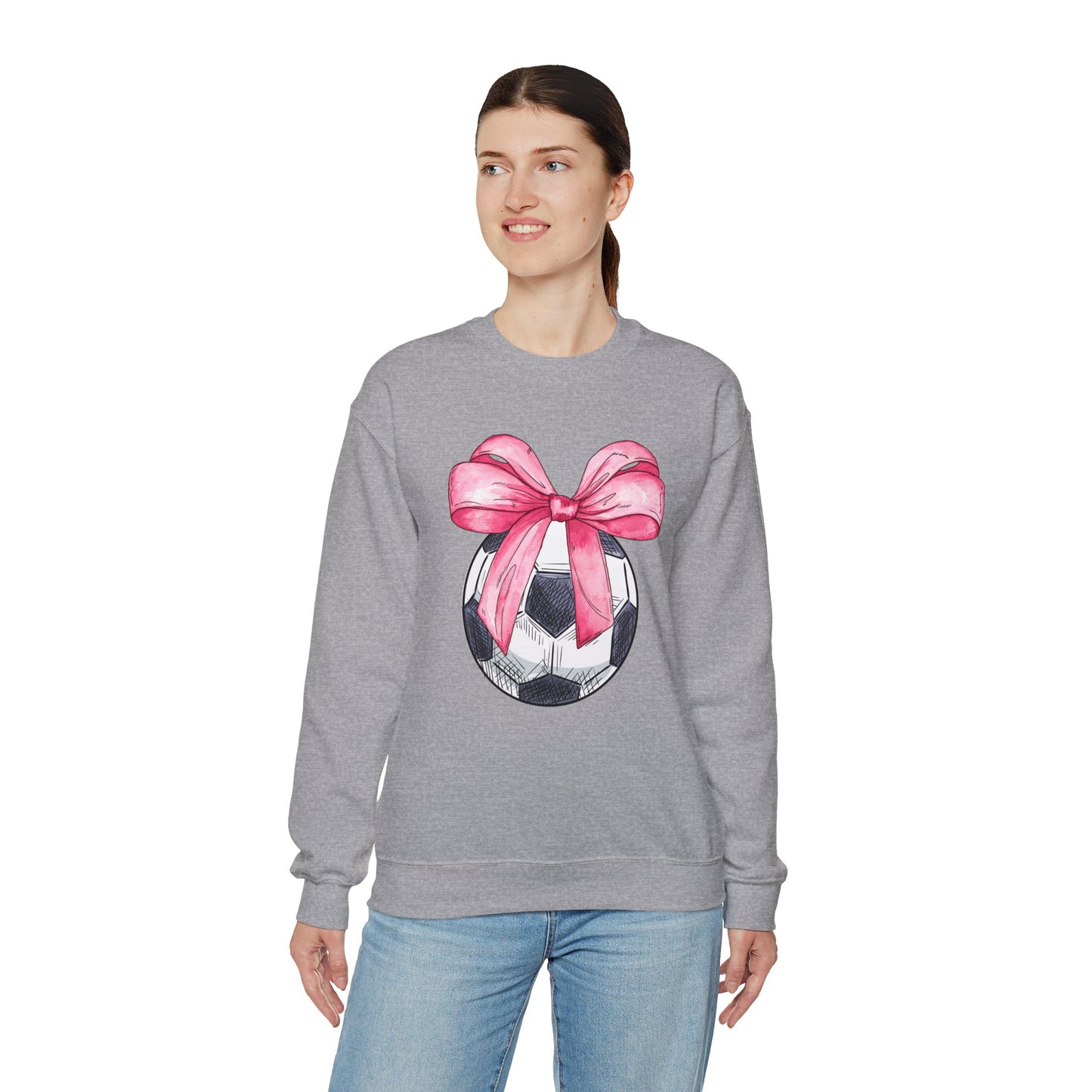 Soccer Coquette Adult Size Sweatshirt