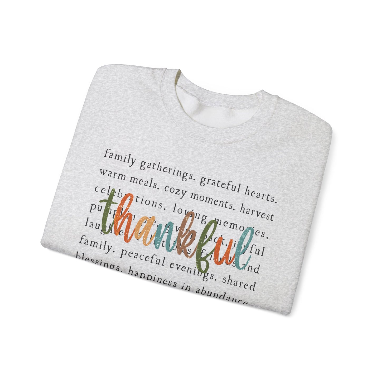 Thankful Thanksgiving Unisex Heavy Blend™ Crewneck Sweatshirt