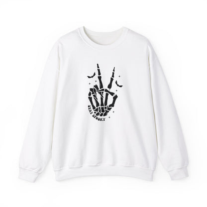 Skeleton Peace Halloween Sweatshirt