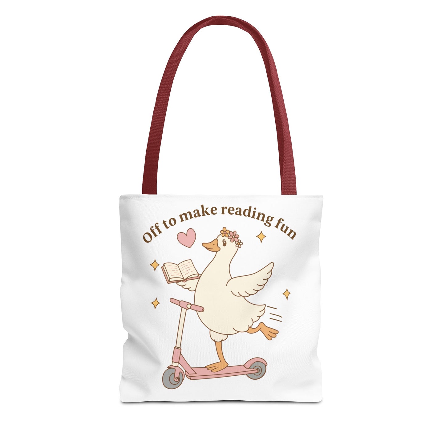 "Off to Make Reading Fun"Book Lover Tote