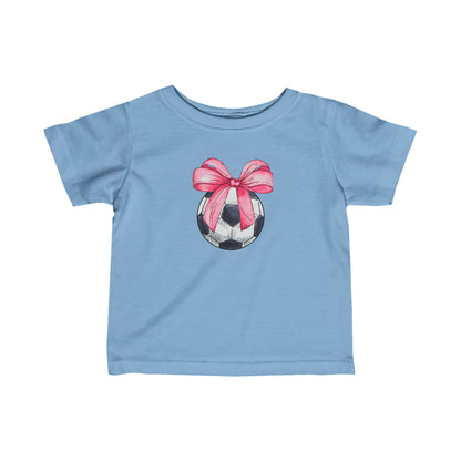 Girls Soccer Coquette Infant Fine Jersey T-Shirt