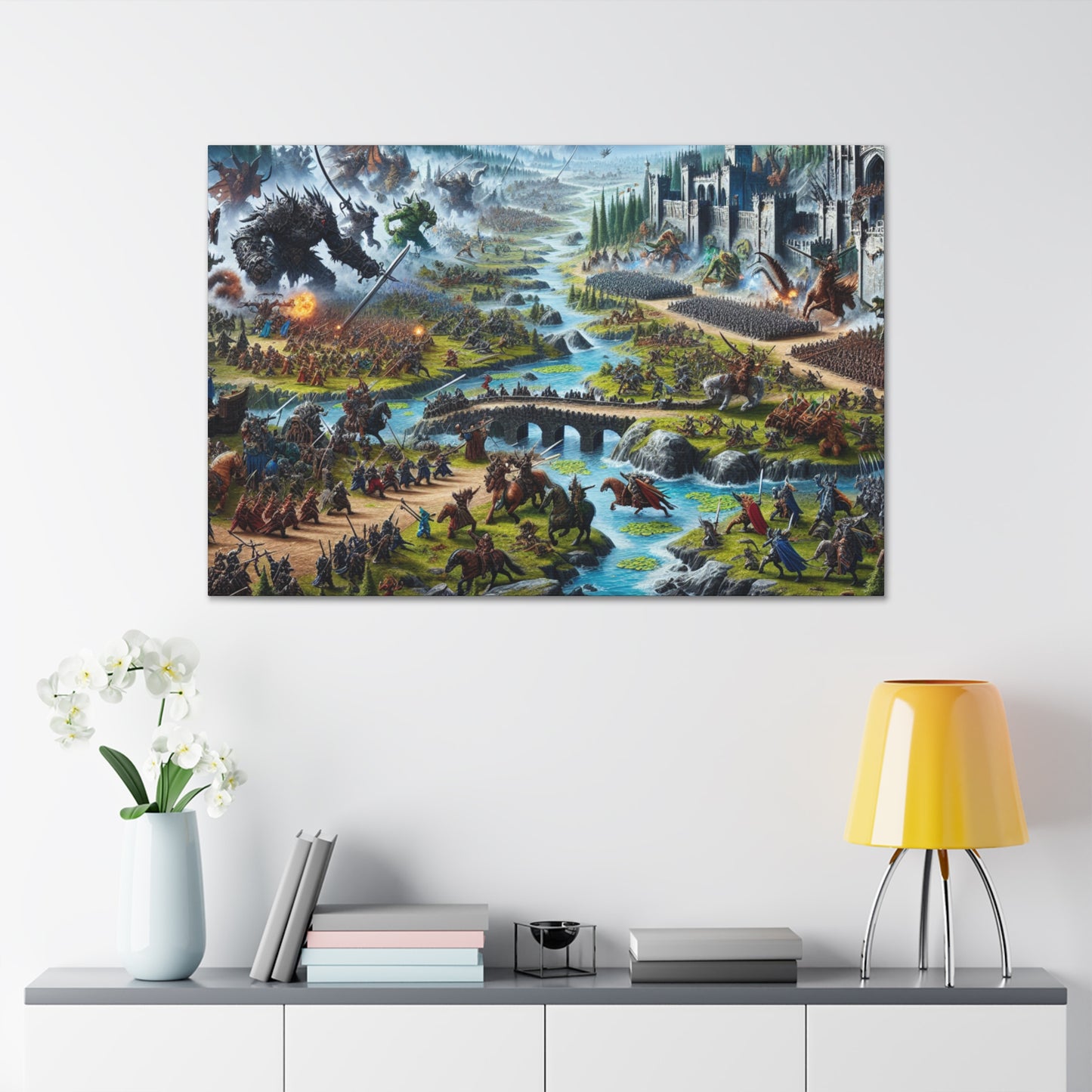 Fantasy Gaming Epic Battle Canvas Wall Art