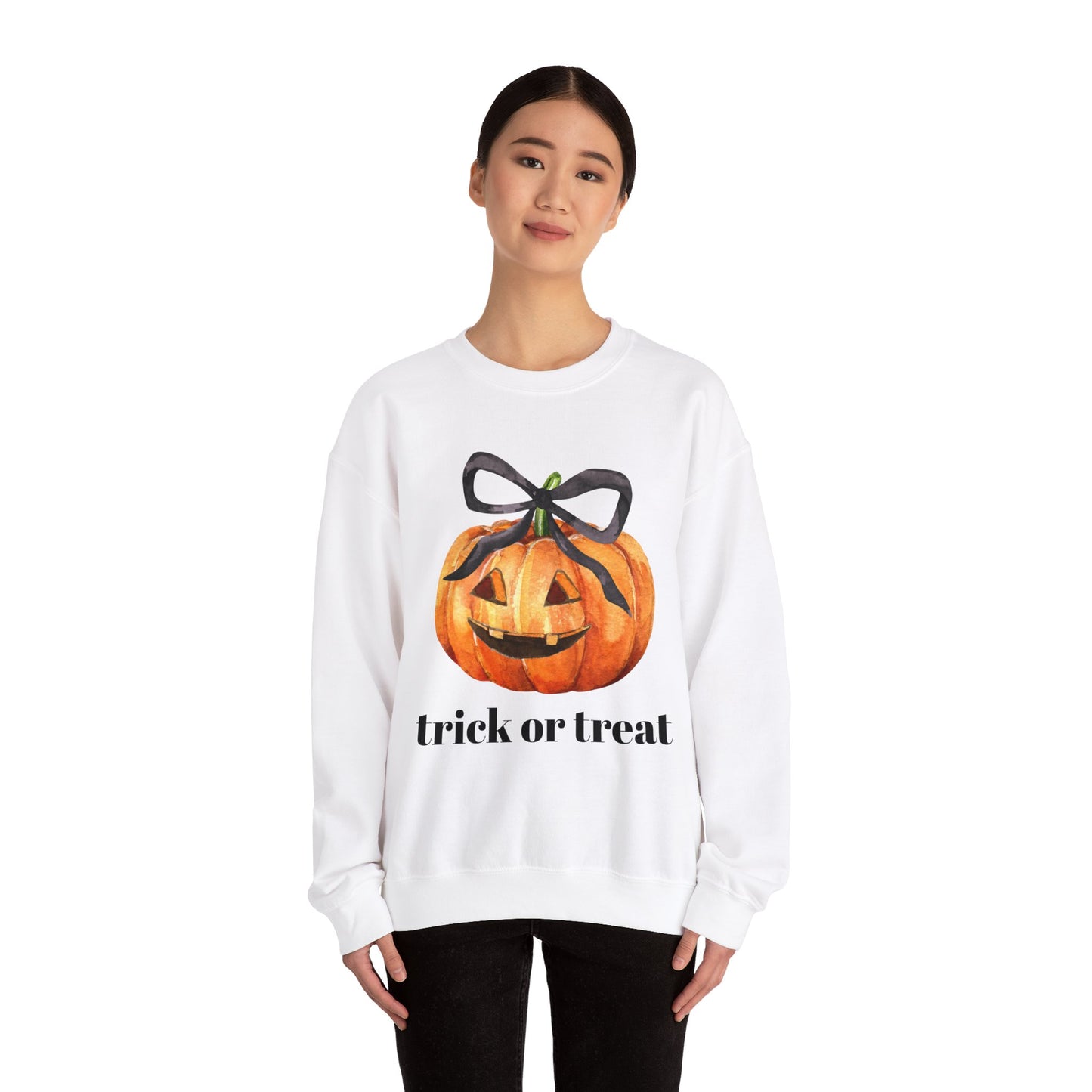 Trick or Treat Halloween Pumpkin Sweatshirt