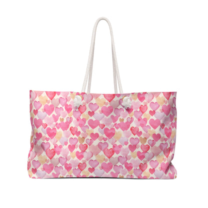 Valentine's Hearts Weekender Bag Tote