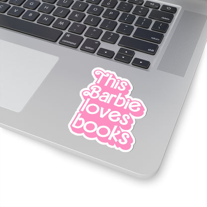 Pink Barbie Loves Books Stickers