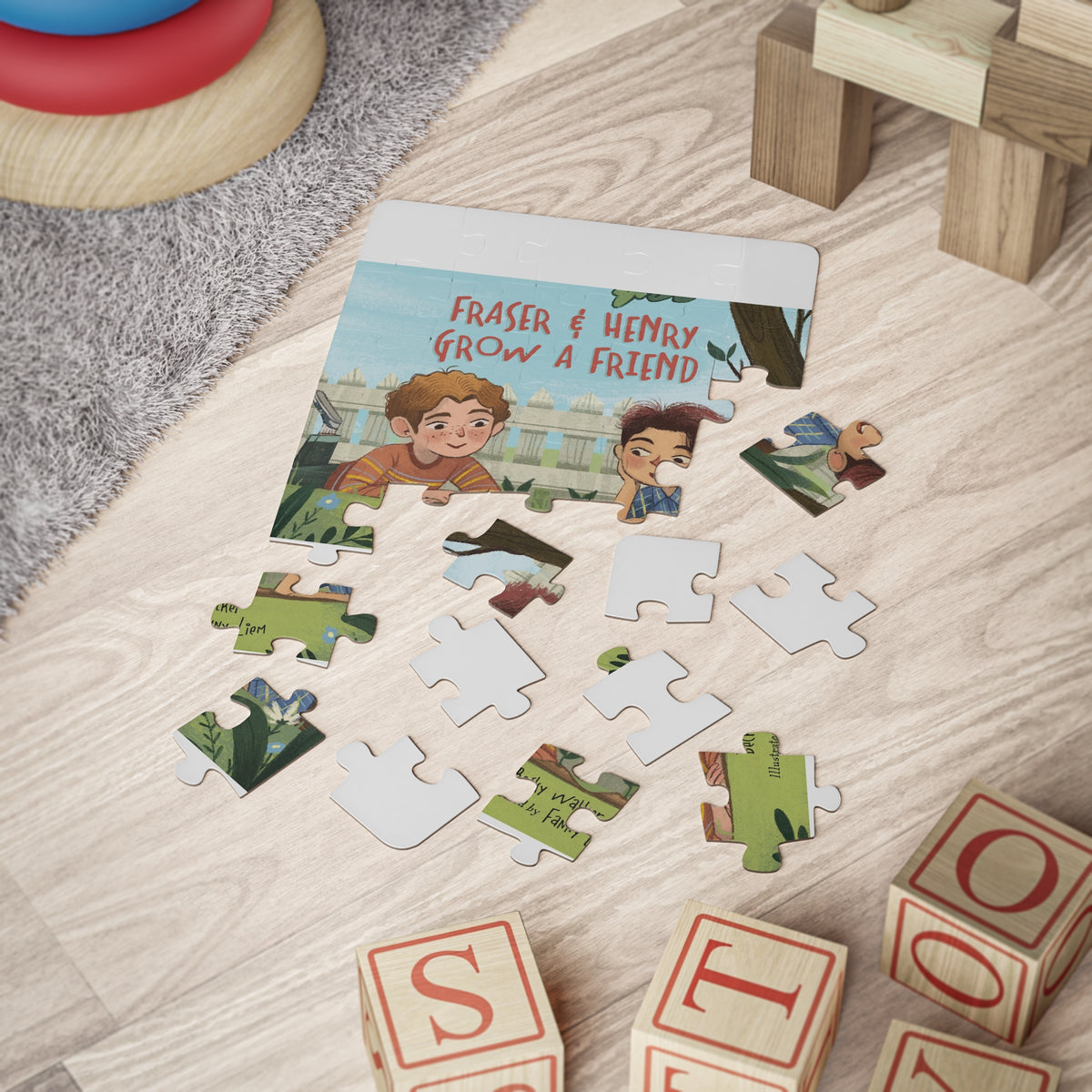 Kids' 30-Piece Fraser & Henry Grow a Friend Puzzle
