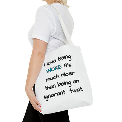 I Love Being Woke Tote Bag (AOP)