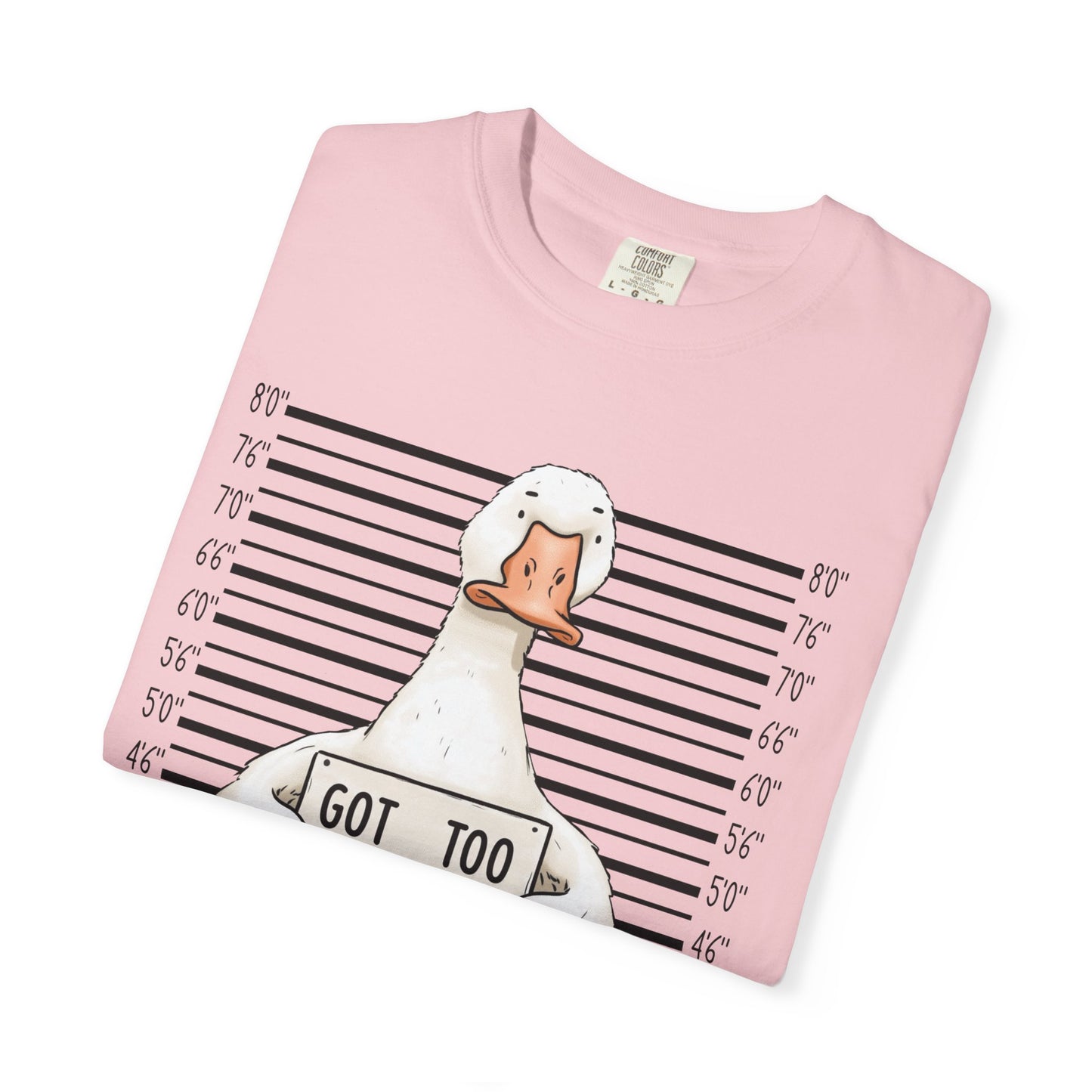 Funny Goose T-Shirt — 'Got Too Silly' Mugshot Graphic Tee