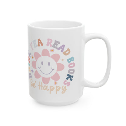 Happy Reading Tea Ceramic Mug