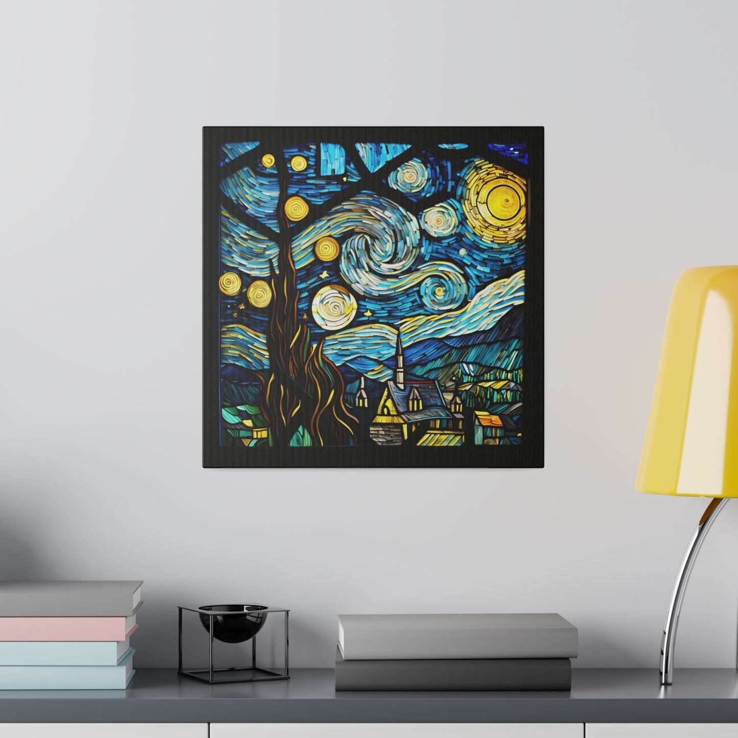 Van Gogh Starry Night Wall Art Matte Canvas