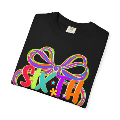 Sixth Grade Neon Back to School T-Shirt