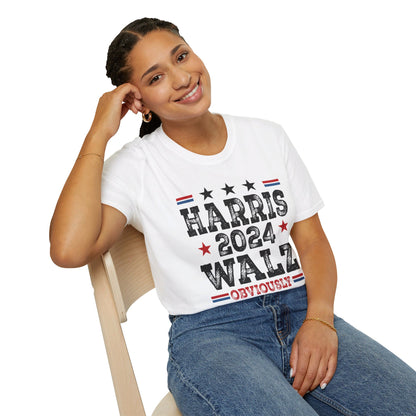 Harris Walz Obviously Unisex Softstyle T-Shirt