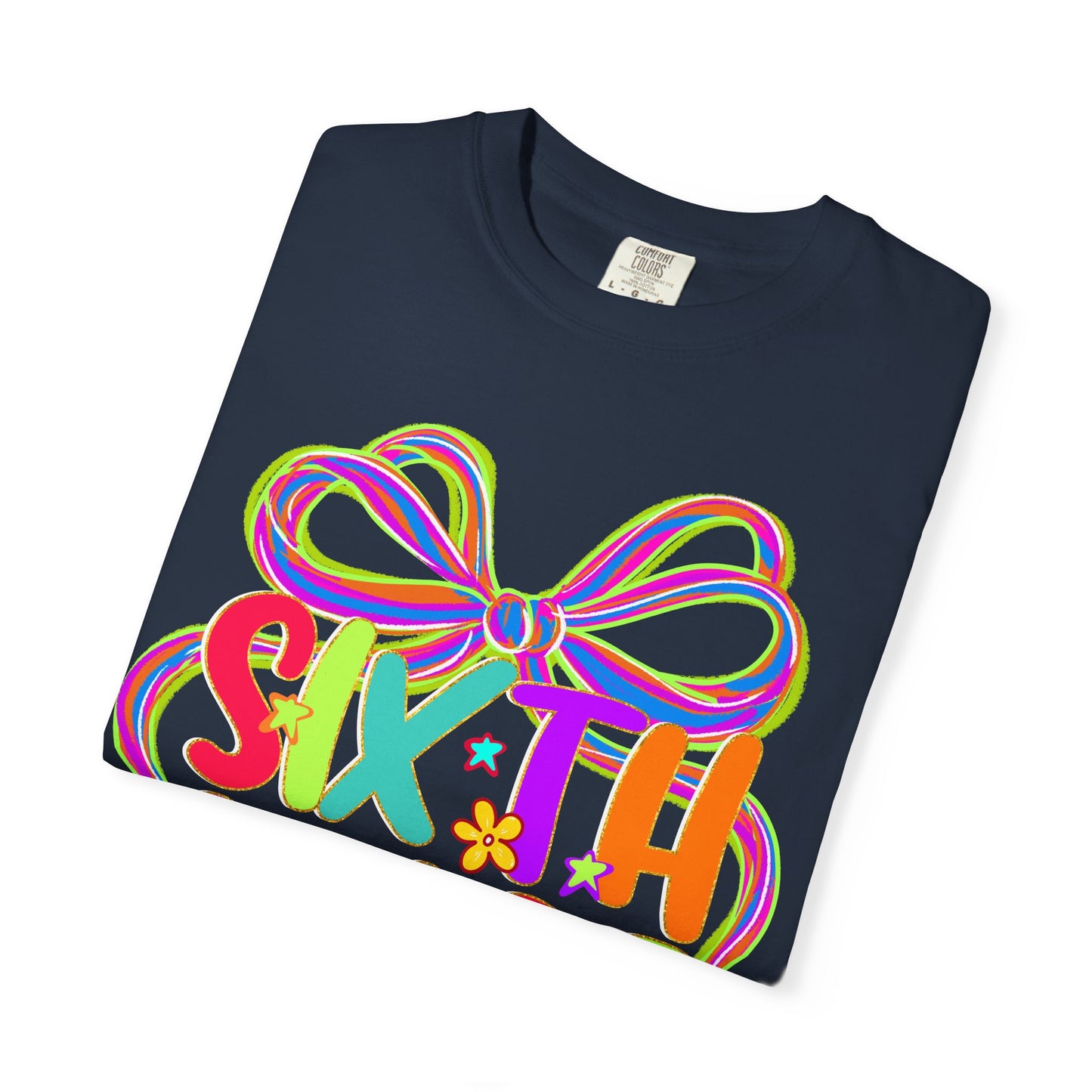Sixth Grade Neon Back to School T-Shirt