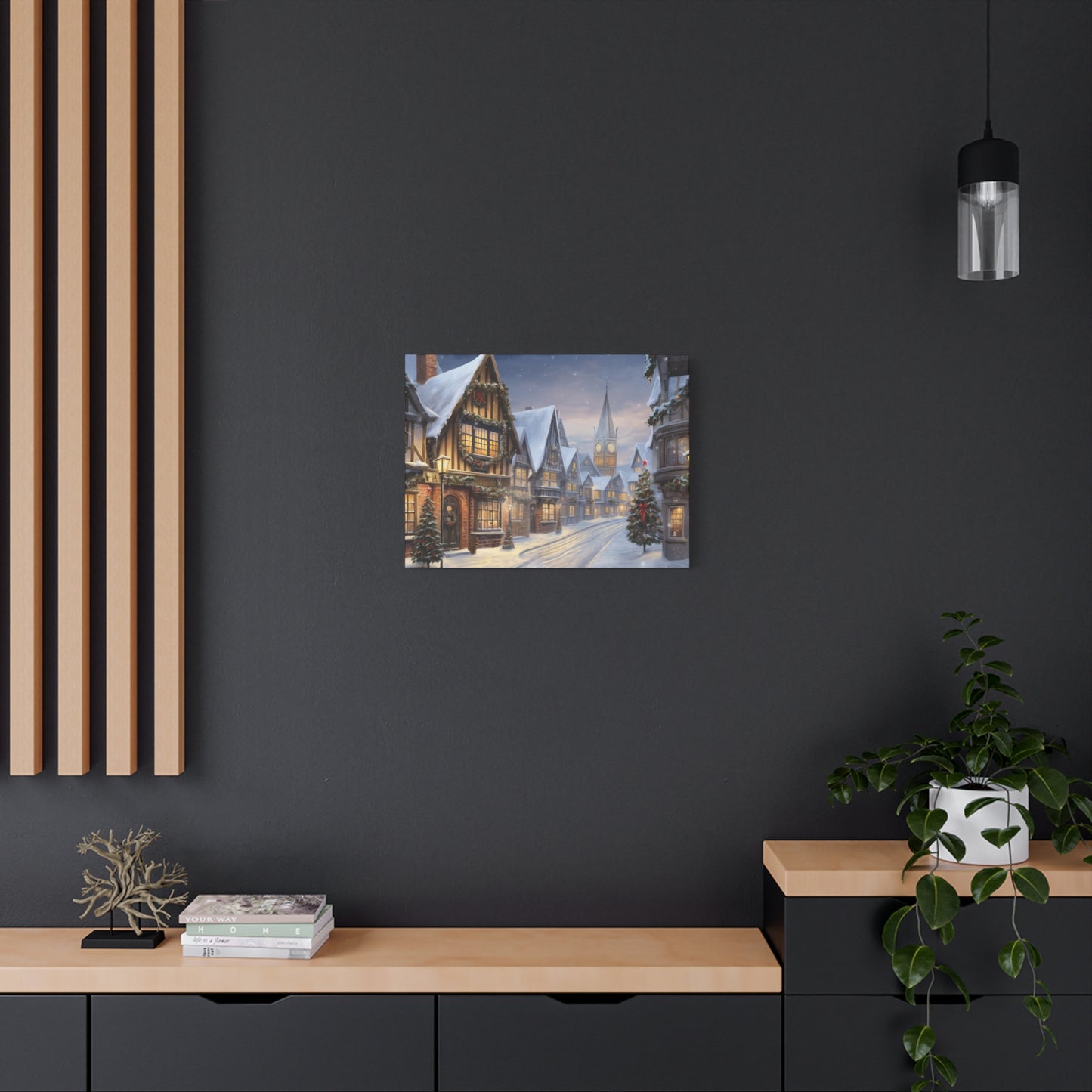 Christmas Village Canvas Art