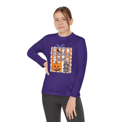 Halloween Spooky Vibes Youth Long Sleeve Tee