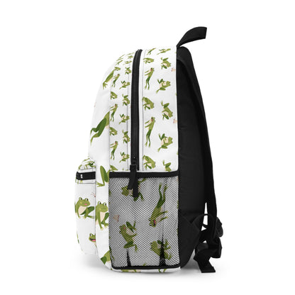 Frog Pattern Backpack