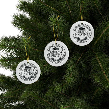 Merry Christmas Ceramic Ornaments