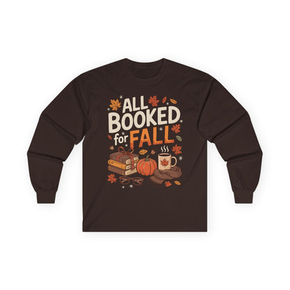 "All Booked for Fall" Adult Long Sleeve Shirt
