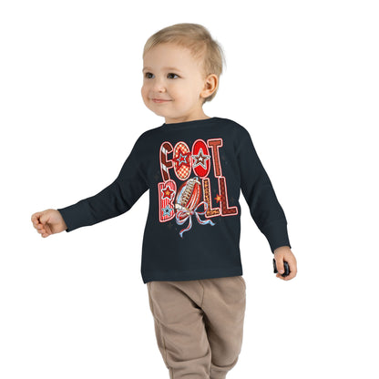 Toddler Football Long Sleeve Tee