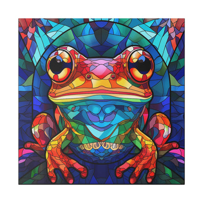 Frog Wall Art Matte Canvas