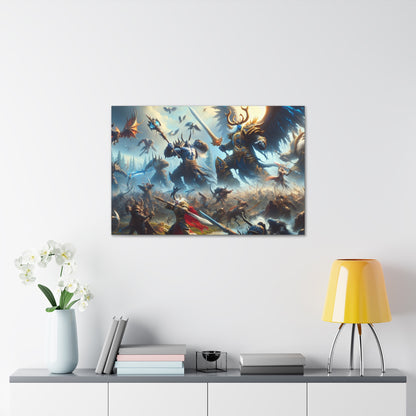 Epic DnD Battle Canvas Wall Art