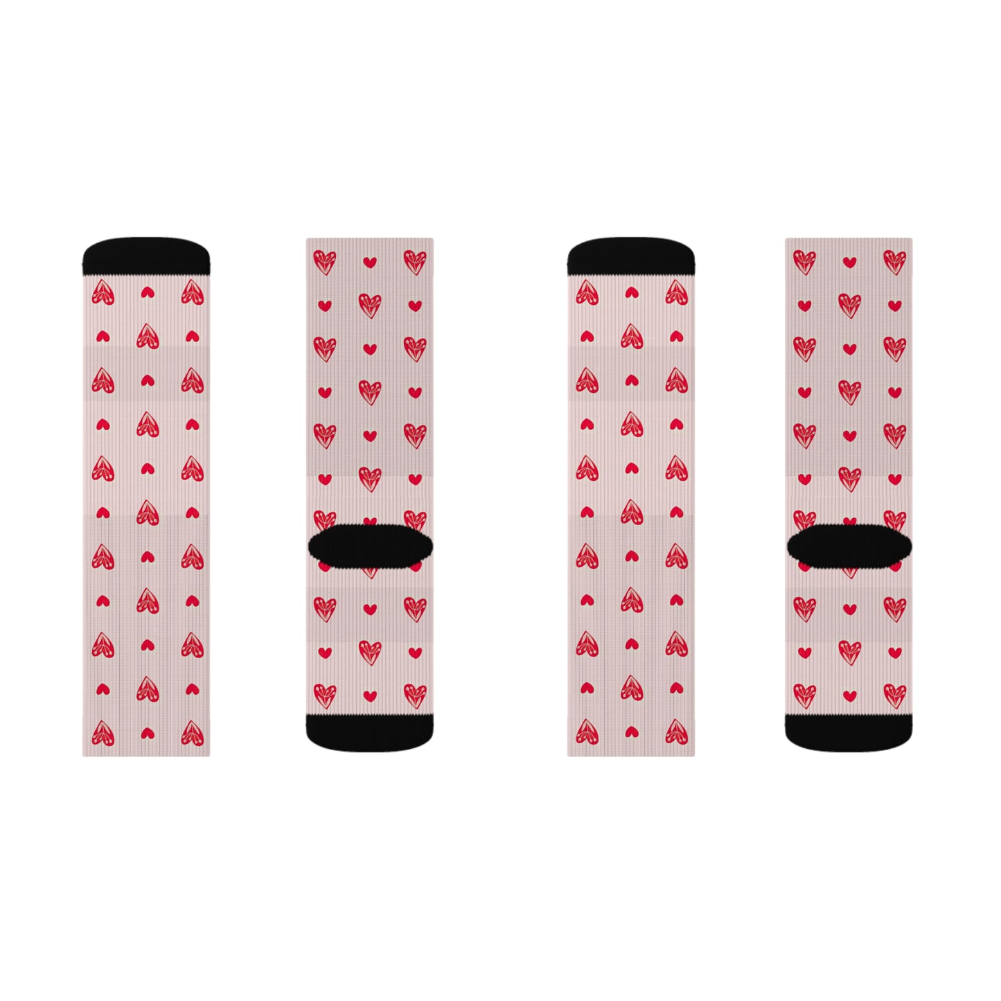 Heart Sublimation Socks