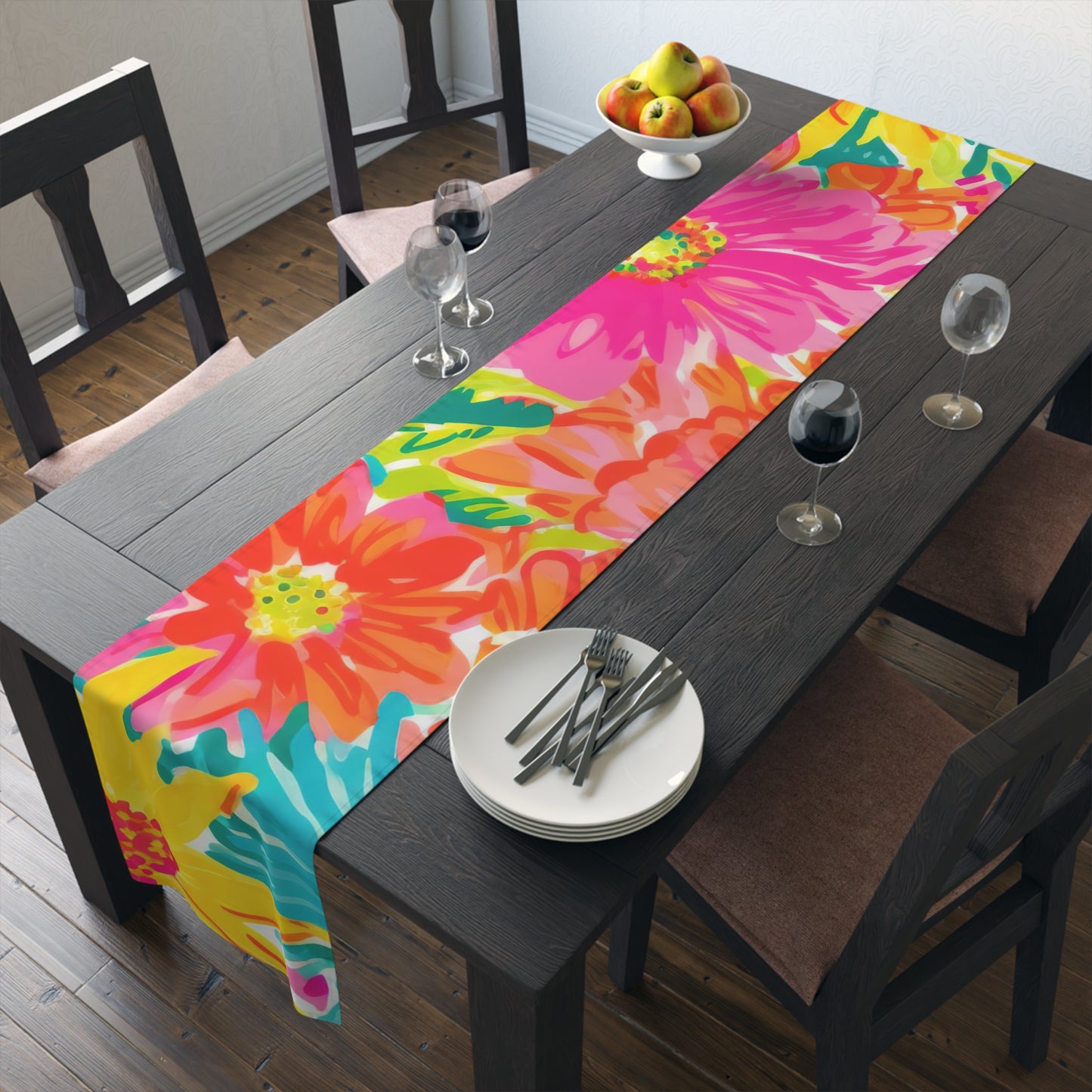 Bright Tropical Table Runner (Cotton, Poly)