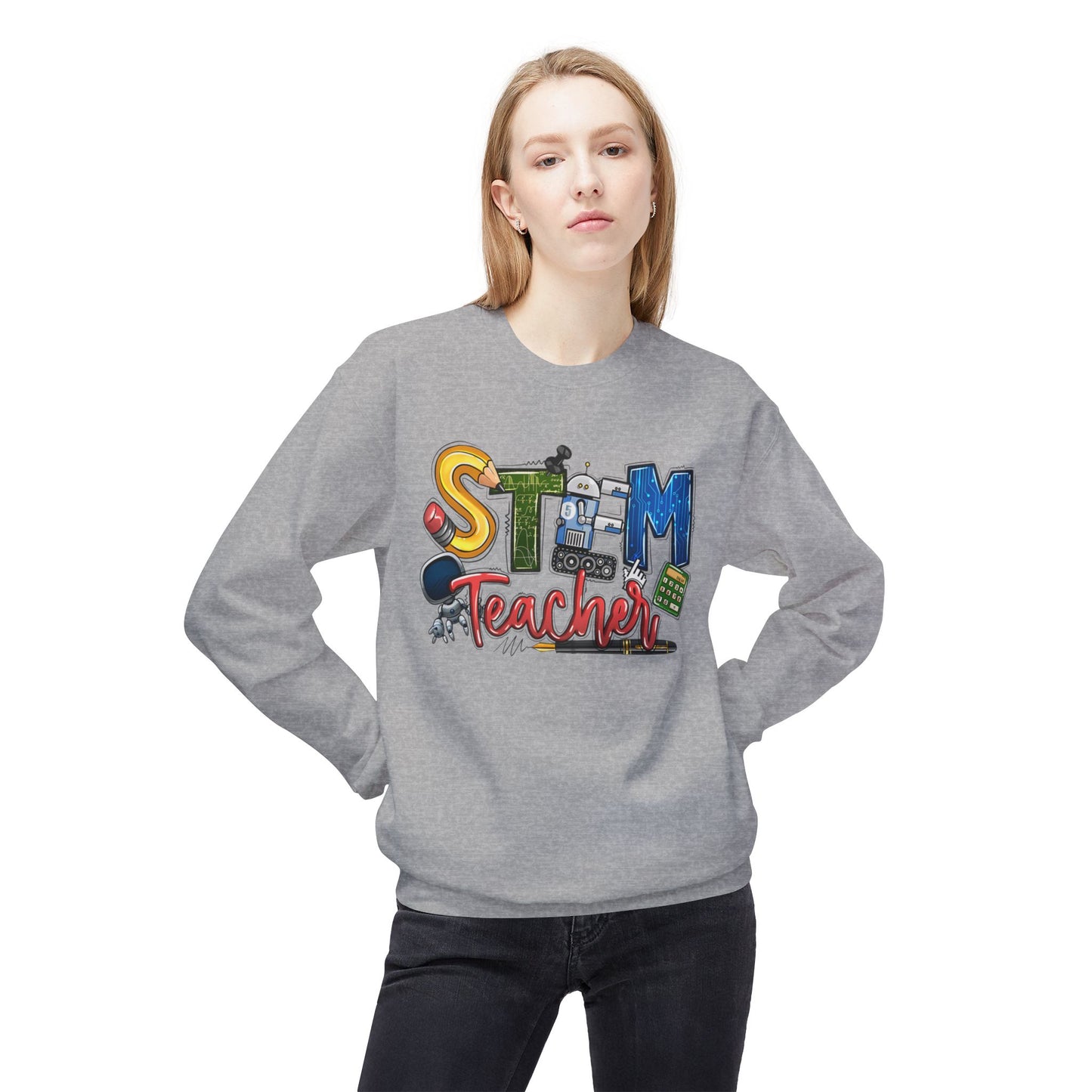 STEM Teacher Fleece Midweight Sweatshirt