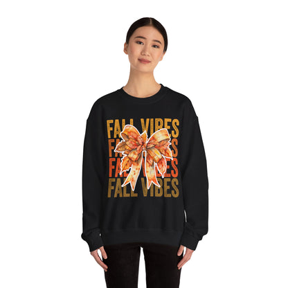 Fall Vibes Coquette Bow Sweatshirt