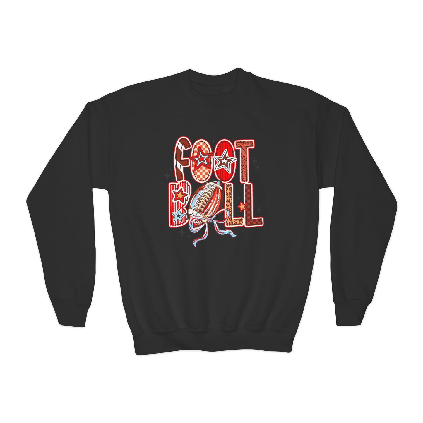 Cozy Fall Football Youth Sweatshirt