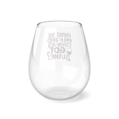 Forget Milk and Cookies Stemless Wine Glass, 11.75oz