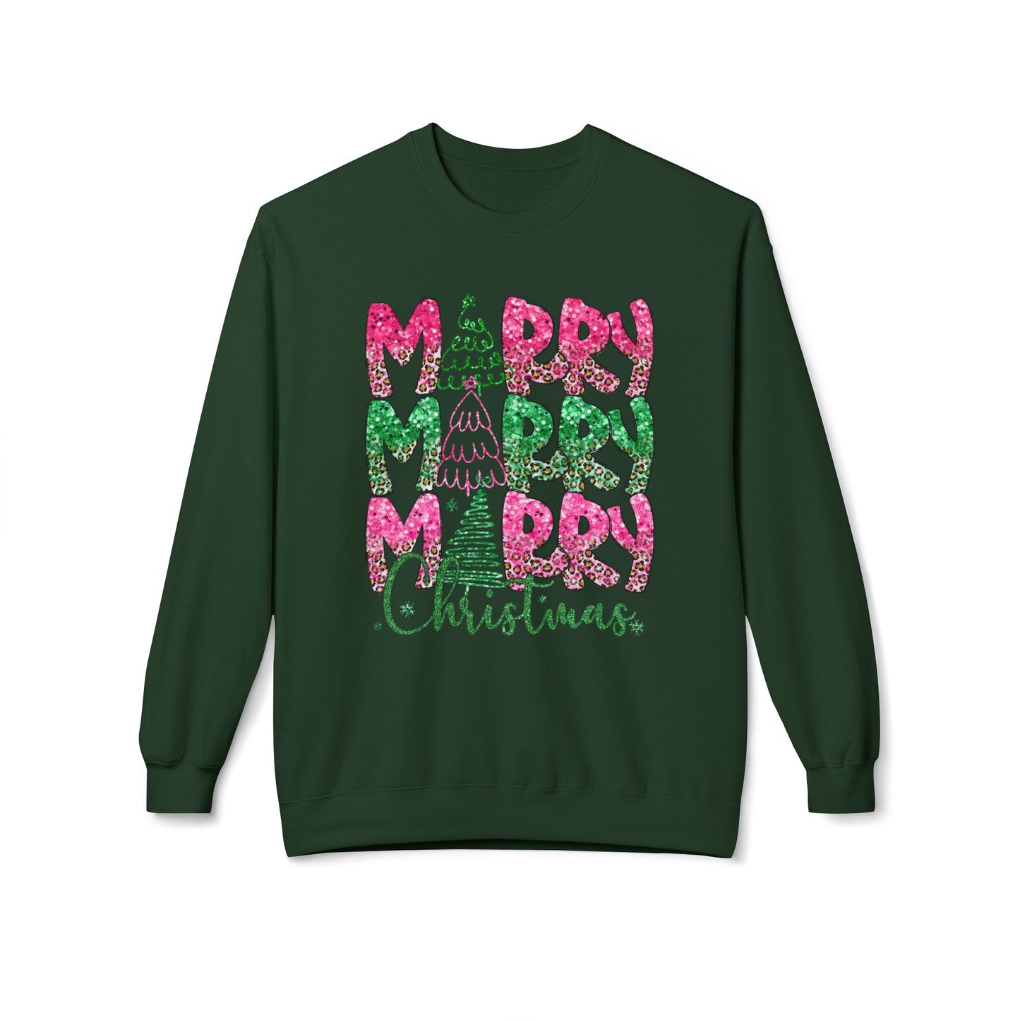 Festive Fleece Merry Christmas Sweatshirt