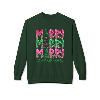Festive Fleece Merry Christmas Sweatshirt