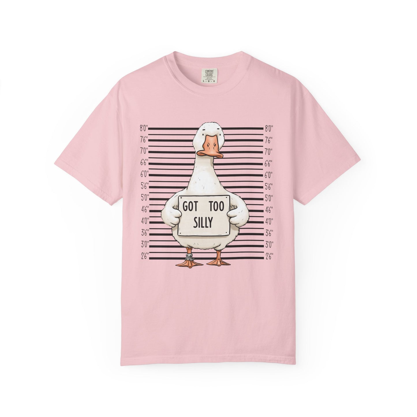 Funny Goose T-Shirt — 'Got Too Silly' Mugshot Graphic Tee