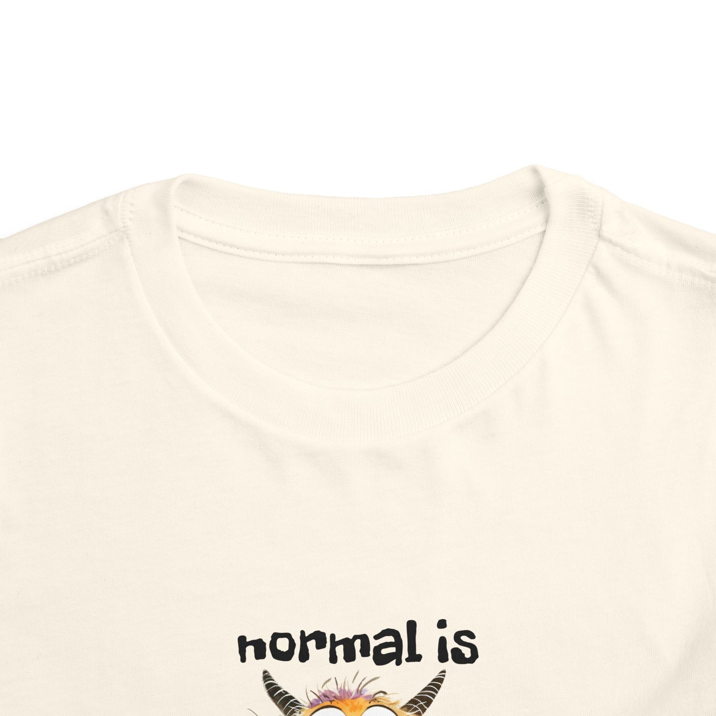 Toddler Tee — Rainbow Cat “Normal Is Overrated” Cute Kids Graphic Shirt