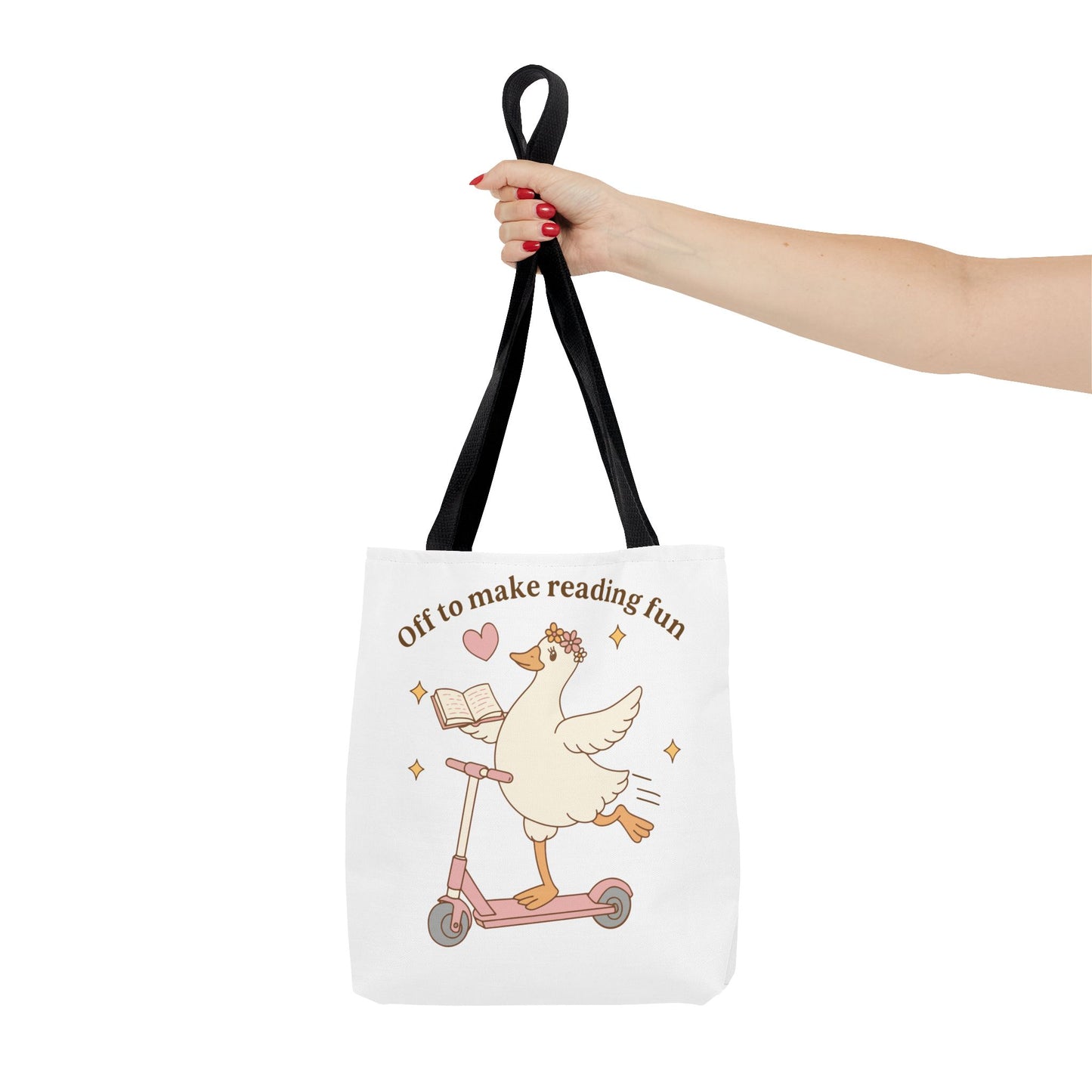 "Off to Make Reading Fun"Book Lover Tote