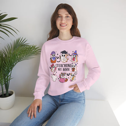 Teaching My Boos Halloween Unisex Heavy Blend™ Crewneck Sweatshirt