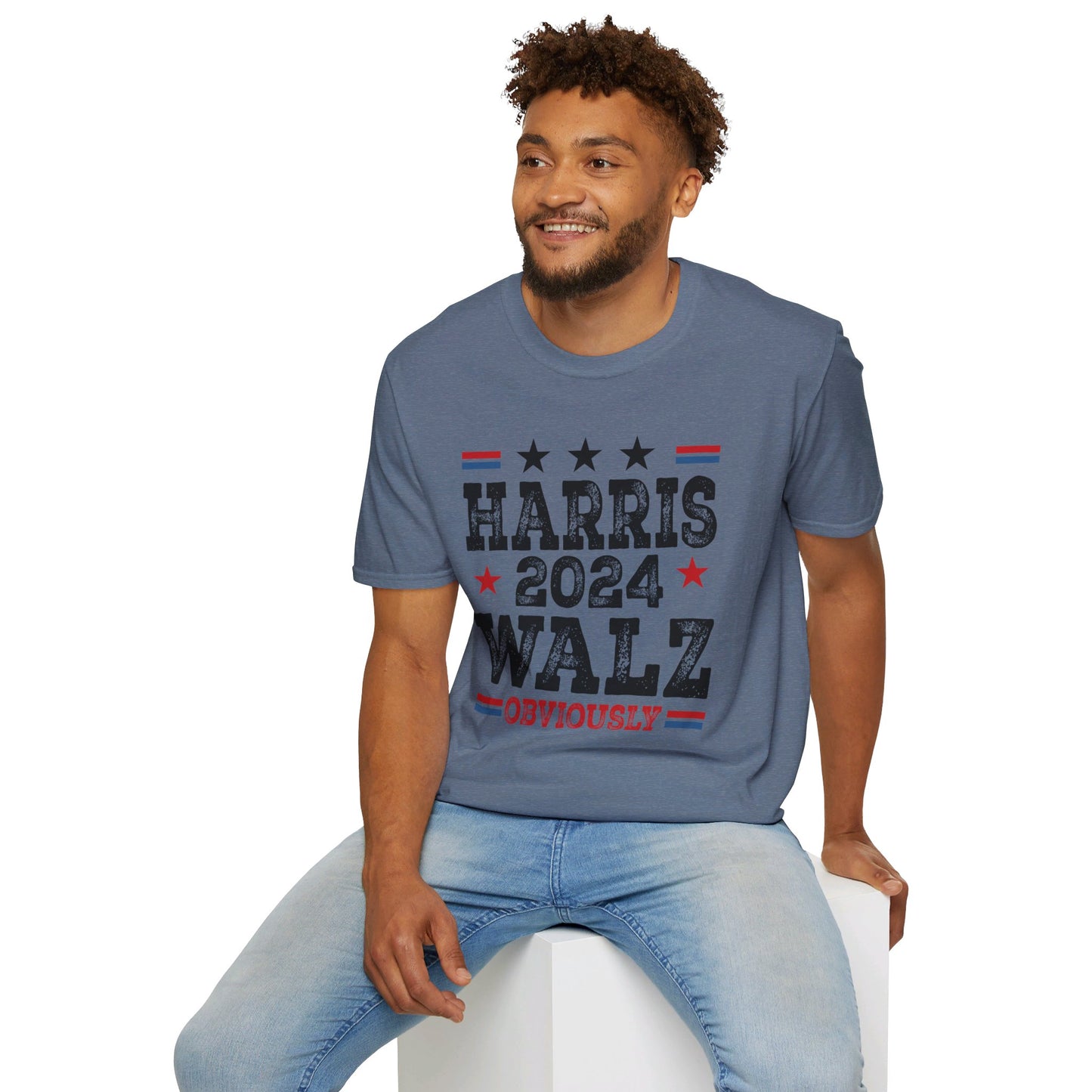 Harris Walz Obviously Unisex Softstyle T-Shirt