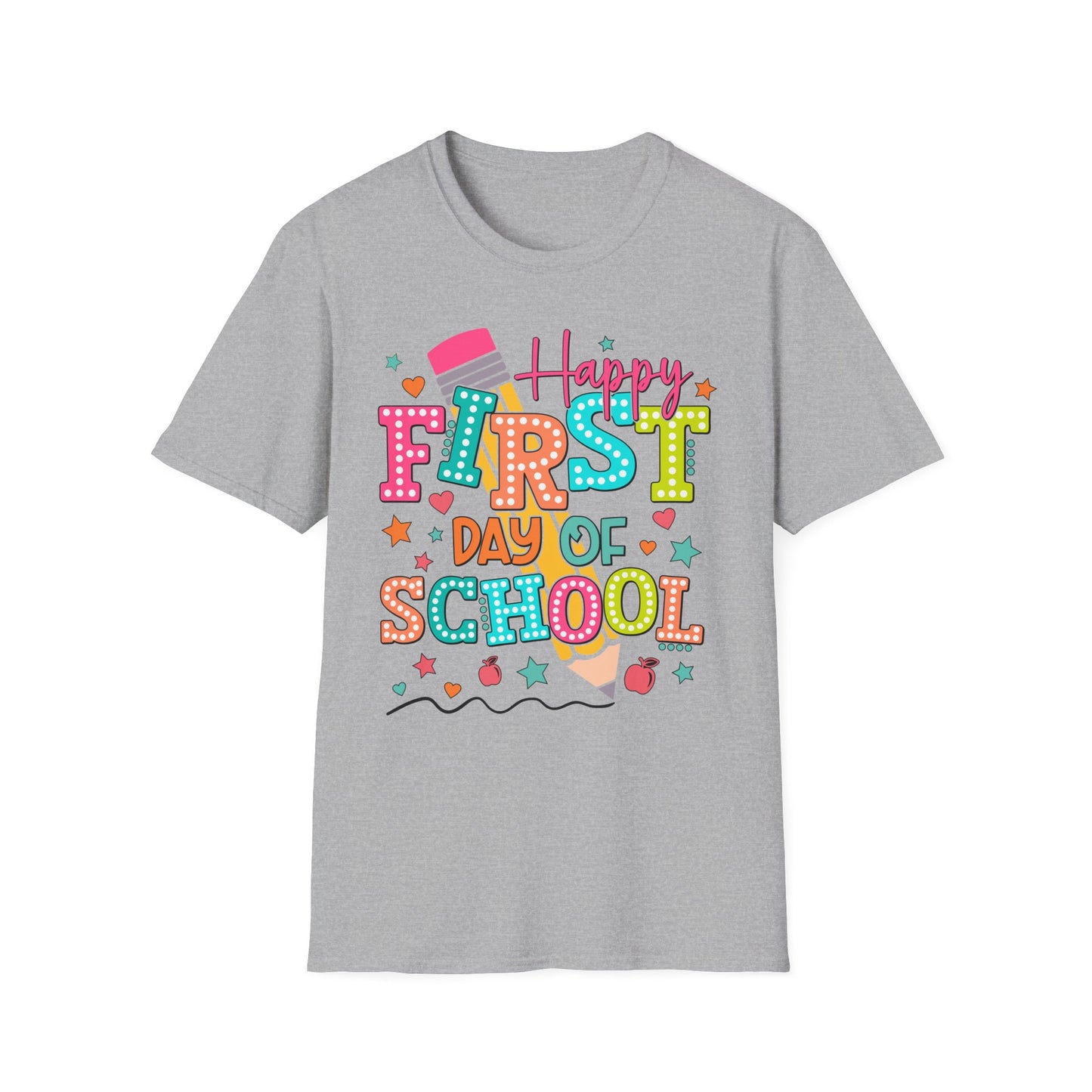 Happy First Day of School Unisex Softstyle T-Shirt