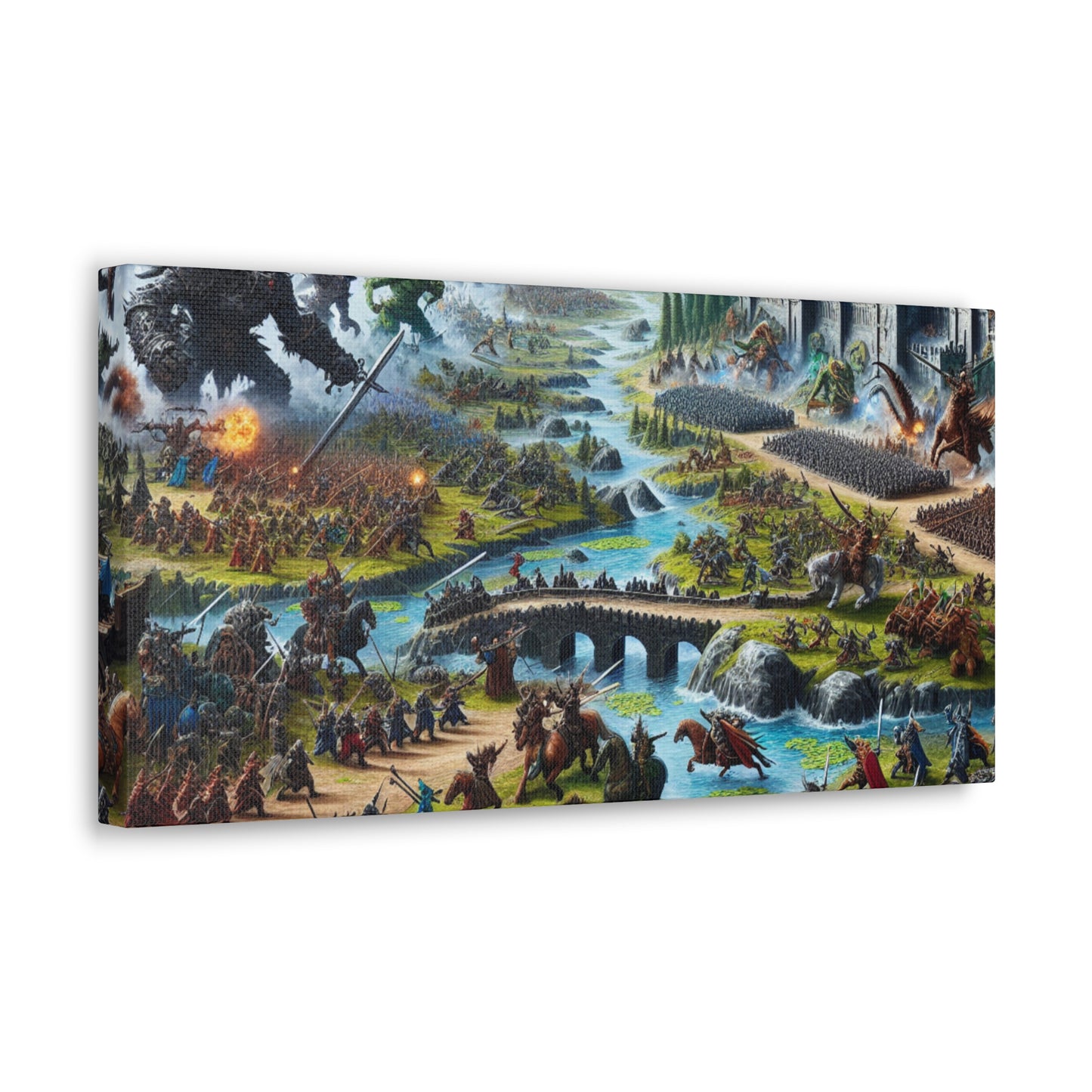 Fantasy Gaming Epic Battle Canvas Wall Art