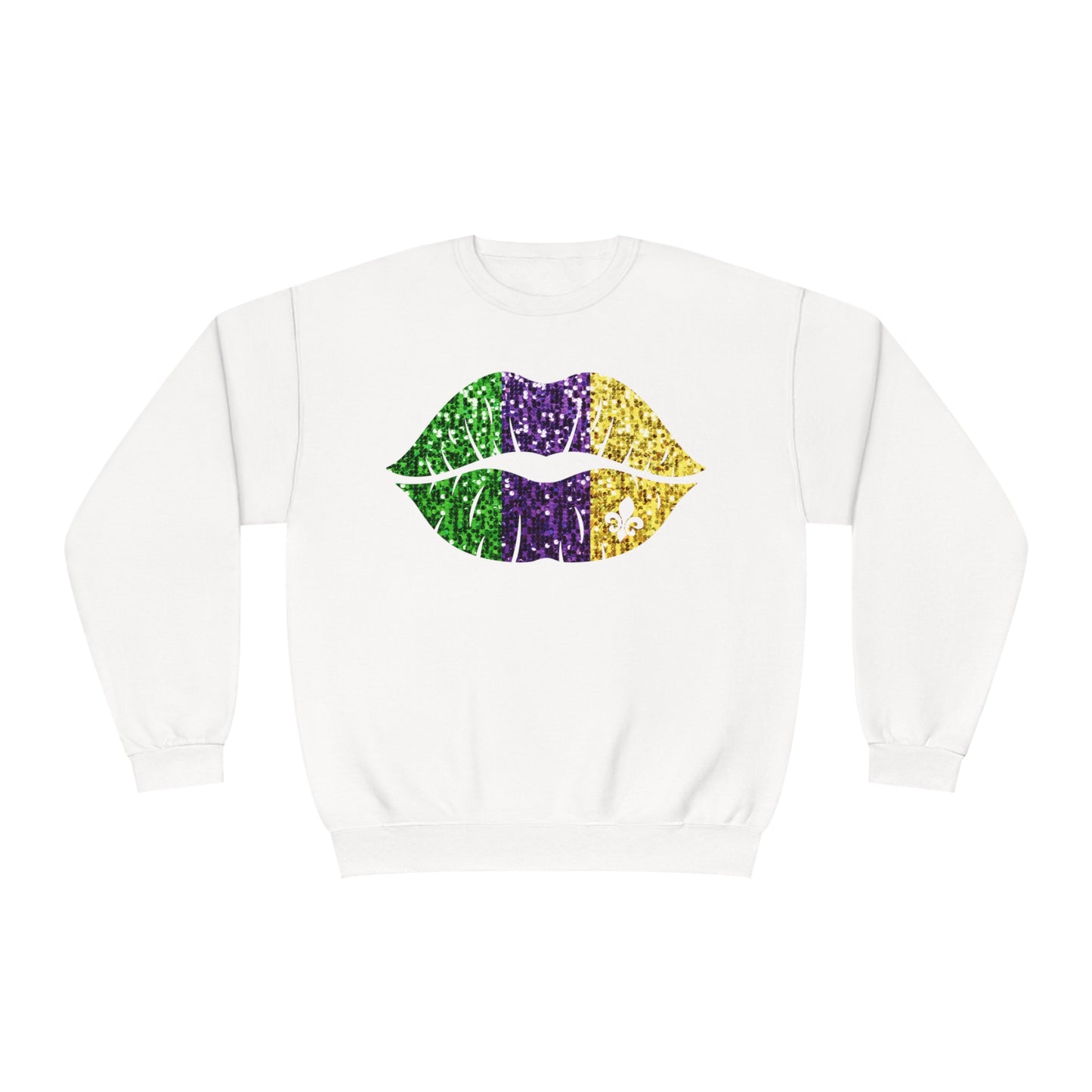 Mardi Gras Lips Sweatshirt