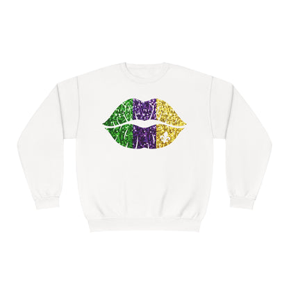 Mardi Gras Lips Sweatshirt