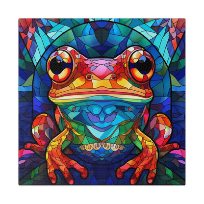 Frog Wall Art Matte Canvas