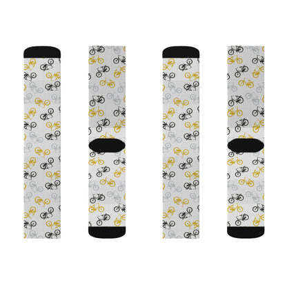 Trendy Bicycle Lover Pattern Socks