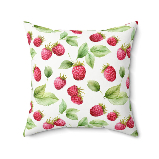 Coquette Raspberry Square Pillow