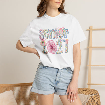 Senior 2027 Floral Graduation T-Shirt