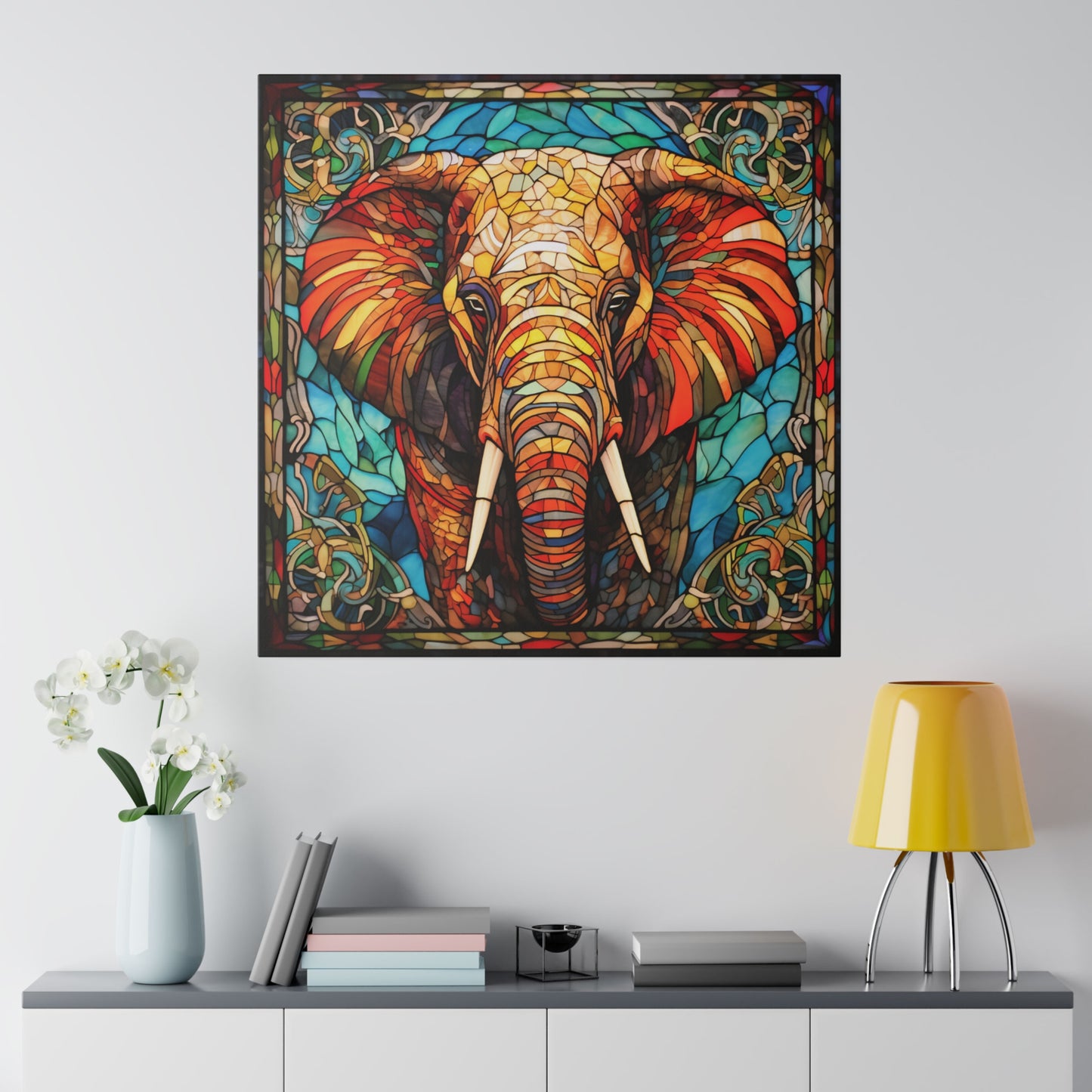 Elephant Wall Art Matte Canvas