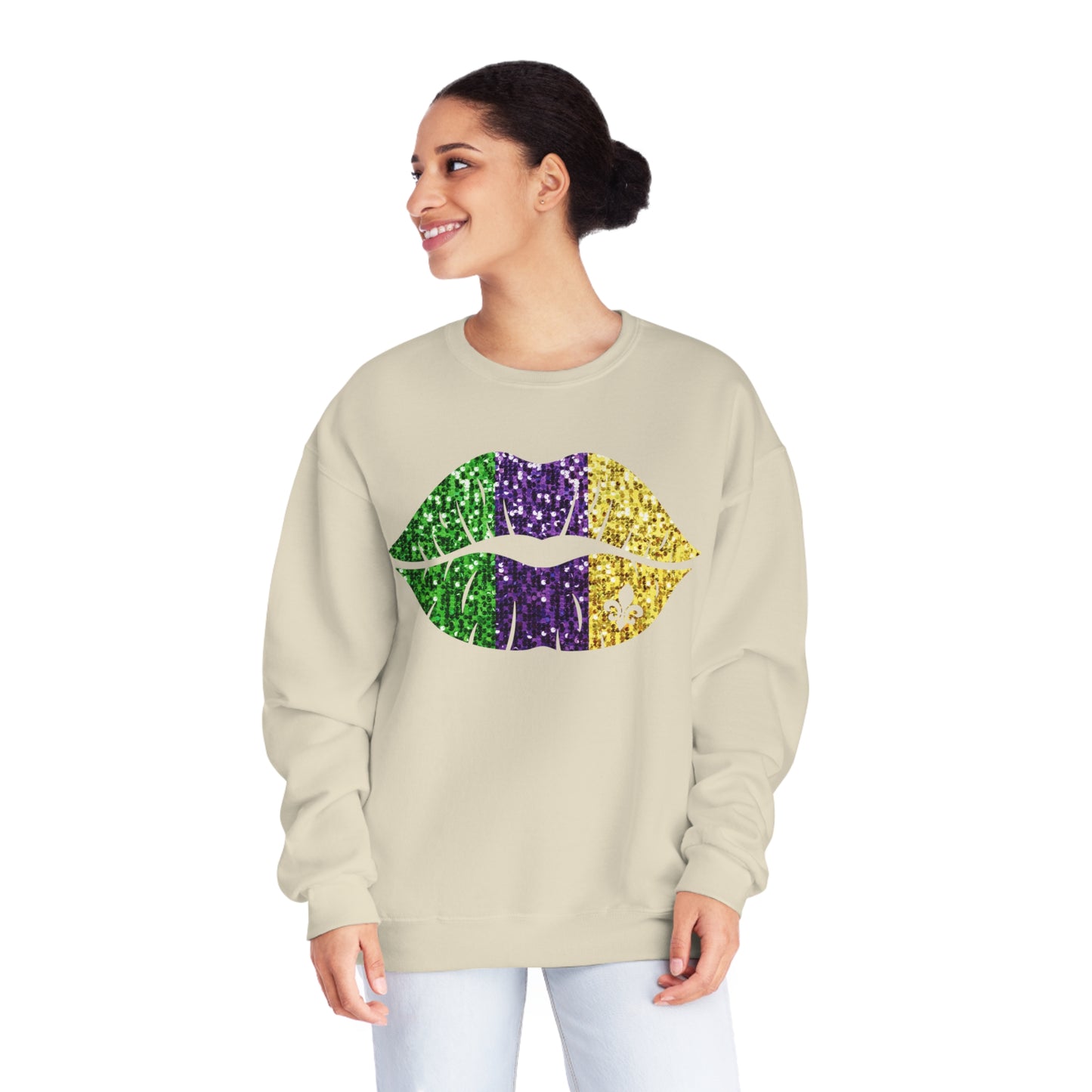 Mardi Gras Lips Sweatshirt