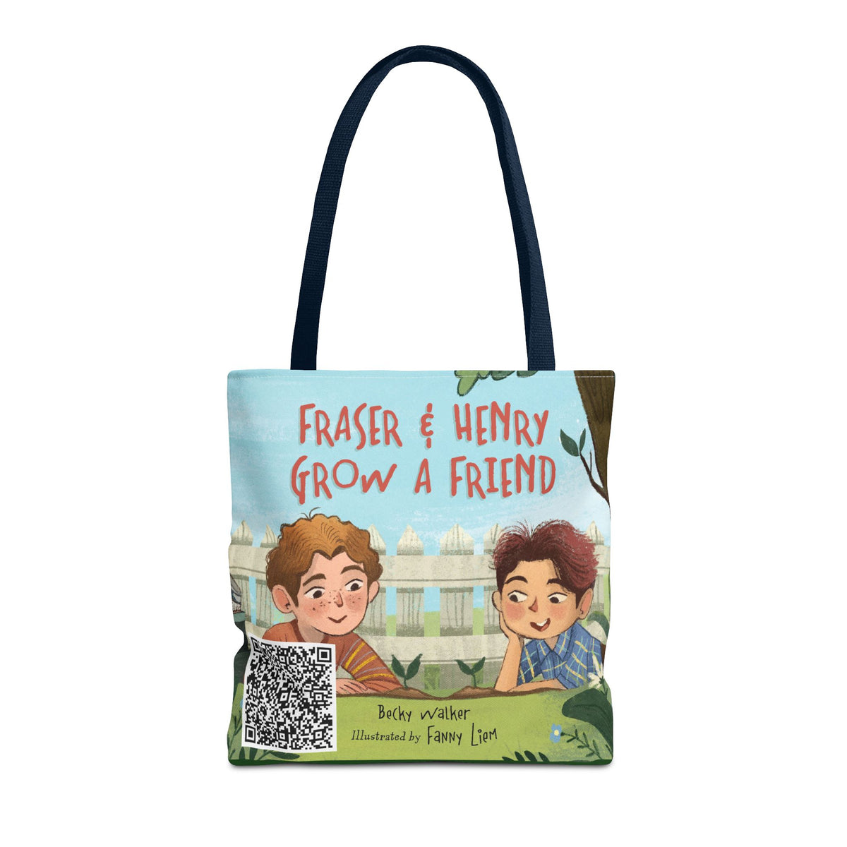 Fraser & Henry Grow a Friend Book Illustration Tote Bag