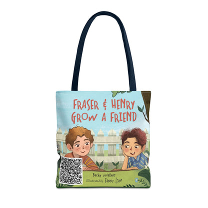 Fraser & Henry Grow a Friend Book Illustration Tote Bag